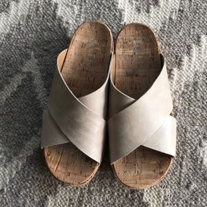 Gently worn Corks slides sandals